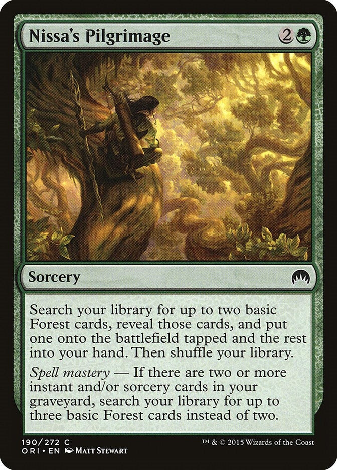 Image for Nissa's Pilgrimage (190) (Magic Origins) - Magic: The Gathering