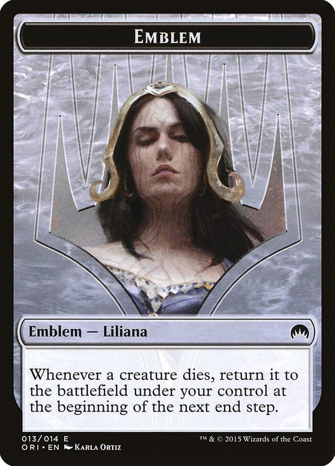 Image for Emblem - Liliana, Defiant Necromancer (13) (Magic Origins) - Magic: The Gathering