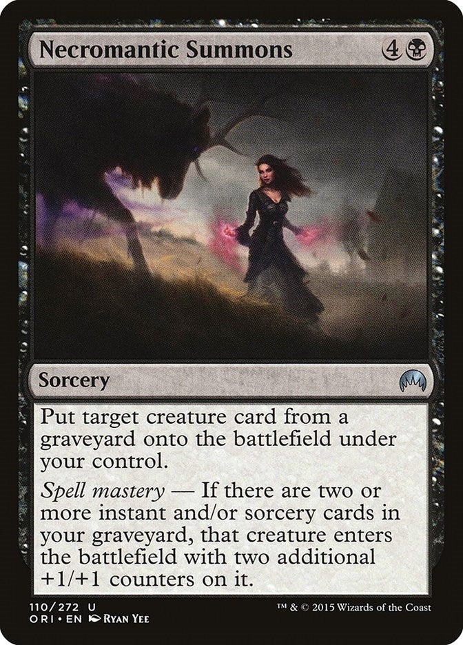 Image for Necromantic Summons (110) (Magic Origins) - Magic: The Gathering