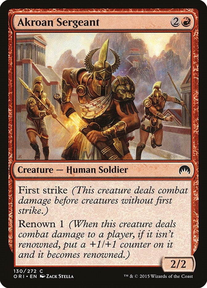 Image for Akroan Sergeant (130) (Magic Origins) - Magic: The Gathering