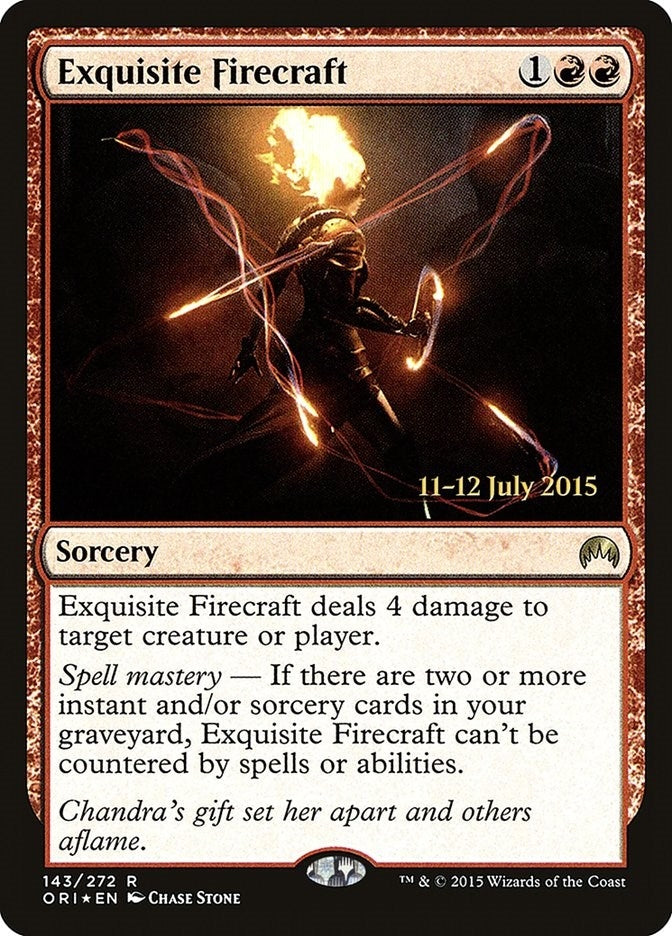 Image for Exquisite Firecraft (143) (Prerelease Cards) - Magic: The Gathering