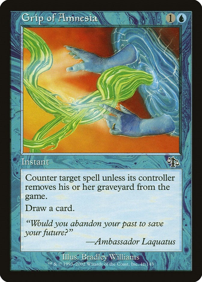 Image for Grip of Amnesia (41) (Judgment) - Magic: The Gathering