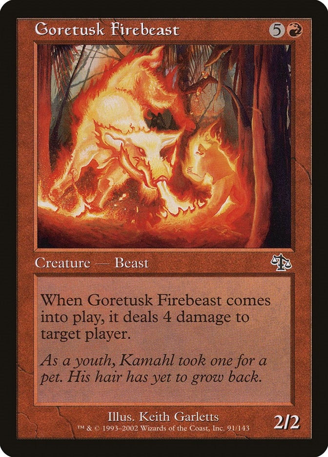 Image for Goretusk Firebeast (91) (Judgment) - Magic: The Gathering