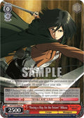 Image for "Paving a Way for the Future" Mikasa (AOT/S35-E060 R) (Attack on Titan) - Weiss Schwarz