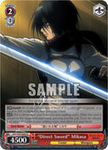 Image for "Direct Sword" Mikasa (AOT/S35-E063 R) (Attack on Titan) - Weiss Schwarz