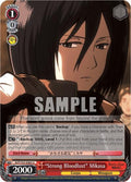 Image for "Strong Bloodlust" Mikasa (AOT/S35-E065 U) (Attack on Titan) - Weiss Schwarz