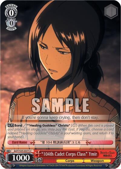 Image for "104th Cadet Corps Class" Ymir (AOT/S35-E073 C) (Attack on Titan) - Weiss Schwarz
