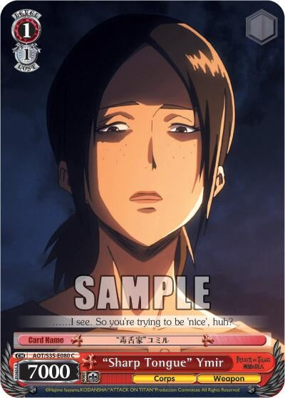 Image for "Sharp Tongue" Ymir (AOT/S35-E080 C) (Attack on Titan) - Weiss Schwarz