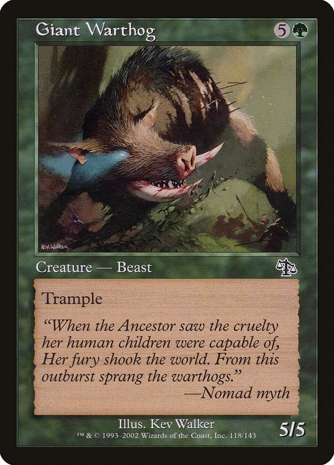 Image for Giant Warthog (118) (Judgment) - Magic: The Gathering