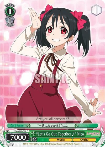 Image for "Let's Go Out Together~" Nico (LL/EN-W01-069 C) (Love Live! DX) - Weiss Schwarz
