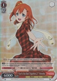 Image for "Let's Go Out Together~" Honoka (RRR) (LL/EN-W01-074R RRR) (Love Live! DX) - Weiss Schwarz