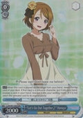Image for "Let's Go Out Together~" Hanayo (RRR) (LL/EN-W01-092R RRR) (Love Live! DX) - Weiss Schwarz