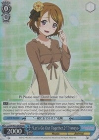 Image for "Let's Go Out Together~" Hanayo (RRR) (LL/EN-W01-092R RRR) (Love Live! DX) - Weiss Schwarz