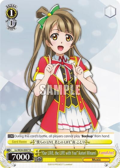 Image for "Our LIVE, the LIFE with You" Kotori Minami (LL/W24-E007 R) (Love Live!) - Weiss Schwarz