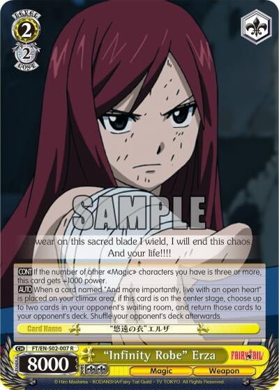 Image for "Infinity Robe" Erza (FT/EN-S02-007 R) (Fairy Tail ver.E) - Weiss Schwarz