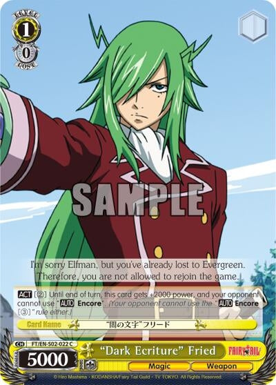 Image for "Dark Ecriture" Fried (FT/EN-S02-022 C) (Fairy Tail ver.E) - Weiss Schwarz