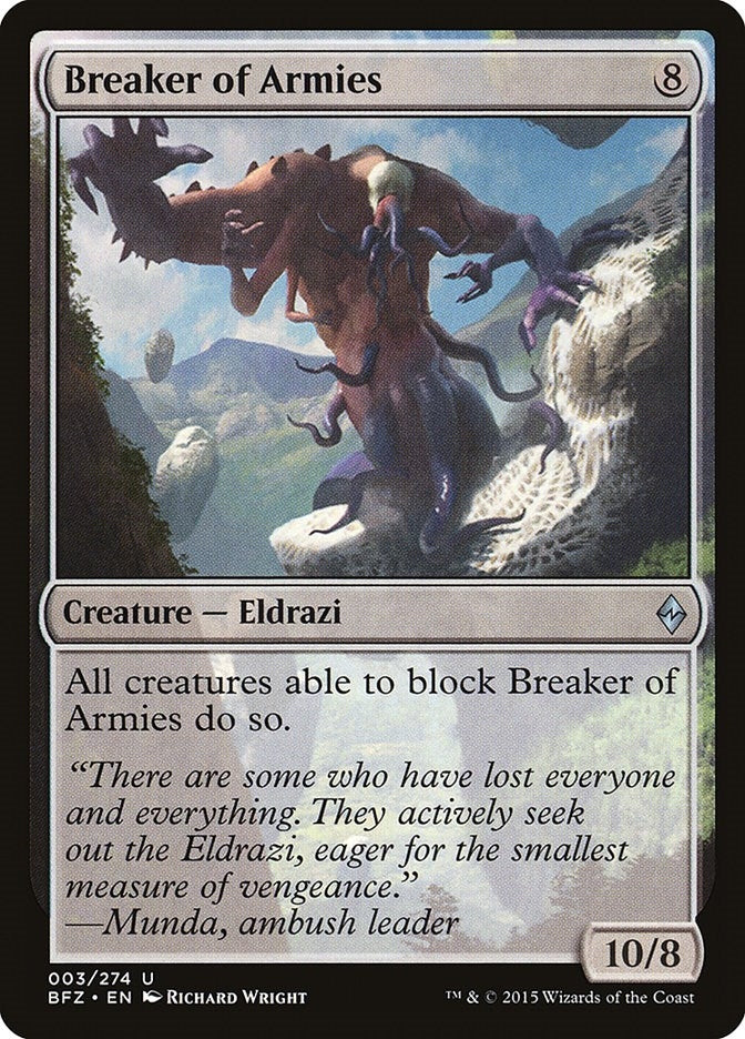 Image for Breaker of Armies (3) (Battle for Zendikar) - Magic: The Gathering