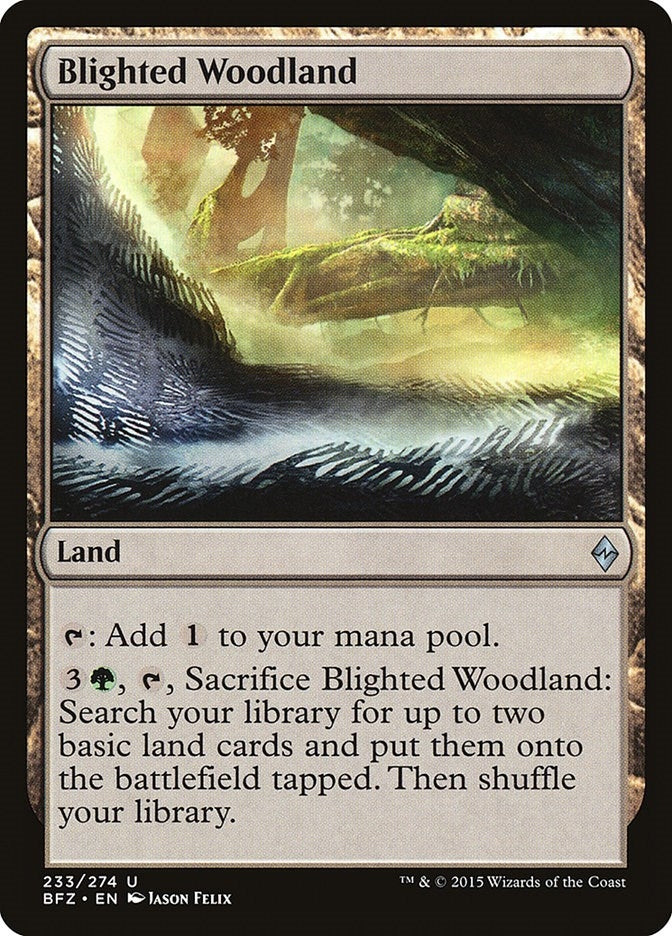 Image for Blighted Woodland (233) (Battle for Zendikar) - Magic: The Gathering