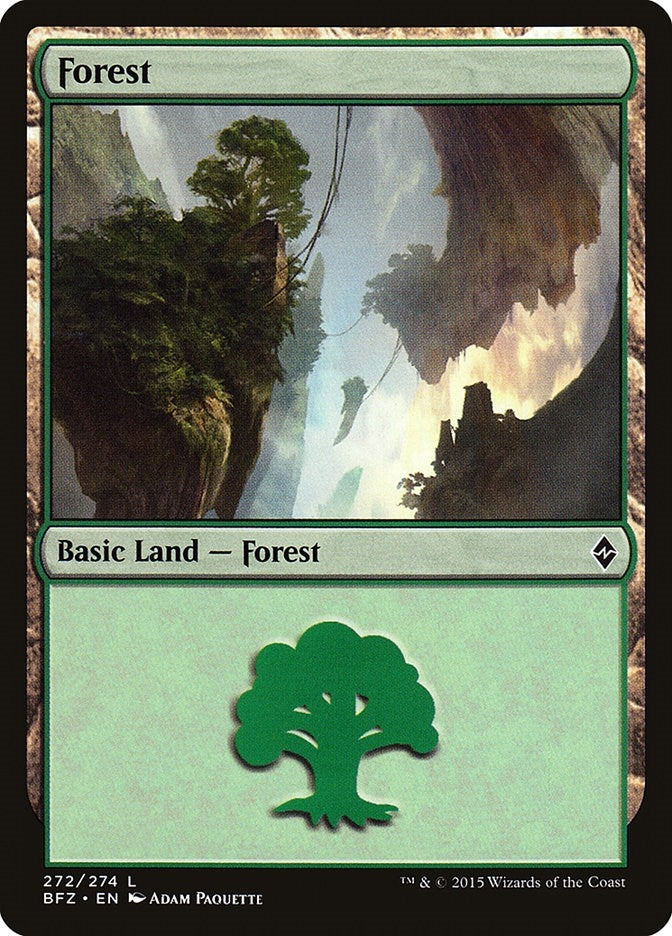Image for Forest (272) (272) (Battle for Zendikar) - Magic: The Gathering