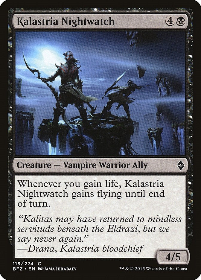 Image for Kalastria Nightwatch (115) (Battle for Zendikar) - Magic: The Gathering