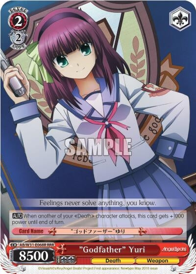 Image for "Godfather" Yuri (RRR) (AB/W31-E068R RRR) (Angel Beats! Re:Edit) - Weiss Schwarz