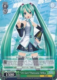 Image for "39 Get!"Hatsune Miku (PD/S22-E039 U) (Hatsune Miku -Project DIVA- f) - Weiss Schwarz