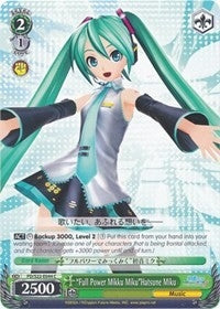 Image for "Full Power Mikku Miku"Hatsune Miku (PD/S22-E044 C) (Hatsune Miku -Project DIVA- f) - Weiss Schwarz
