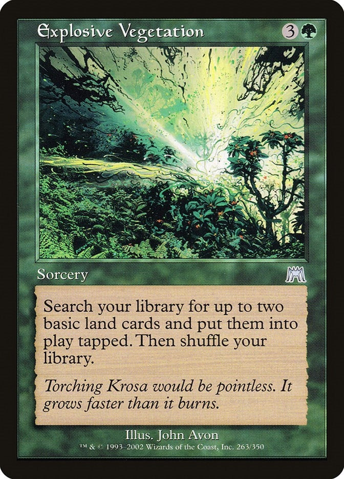 Image for Explosive Vegetation (263) (Onslaught) - Magic: The Gathering