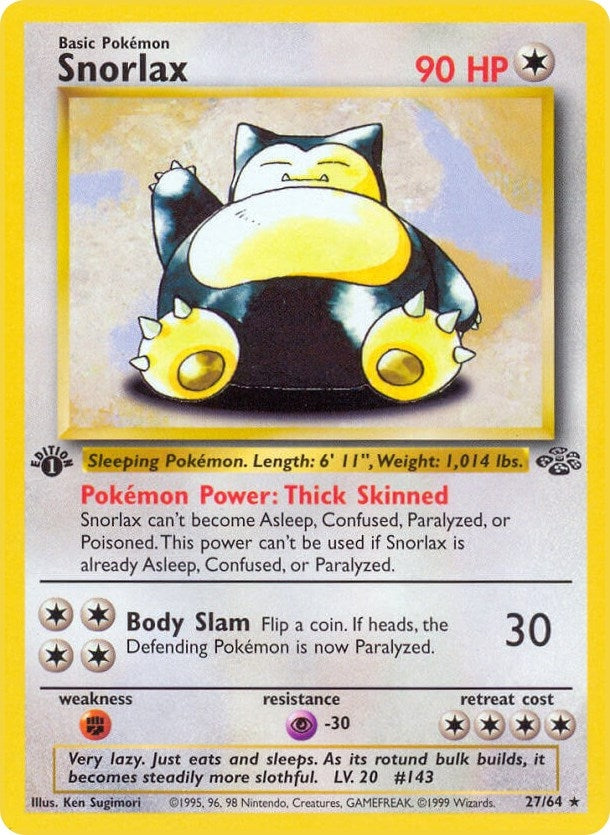 Image for Snorlax (27) (27/64) (JU) - Pokemon