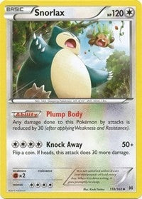 Image for Snorlax (118/162) (BKT) - Pokemon
