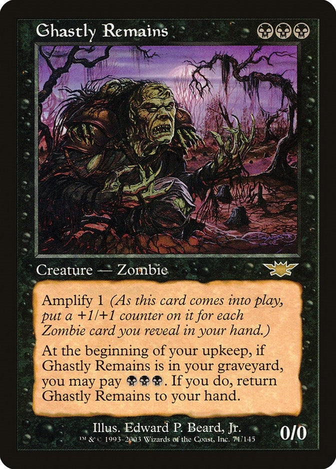 Image for Ghastly Remains (71) (Legions) - Magic: The Gathering