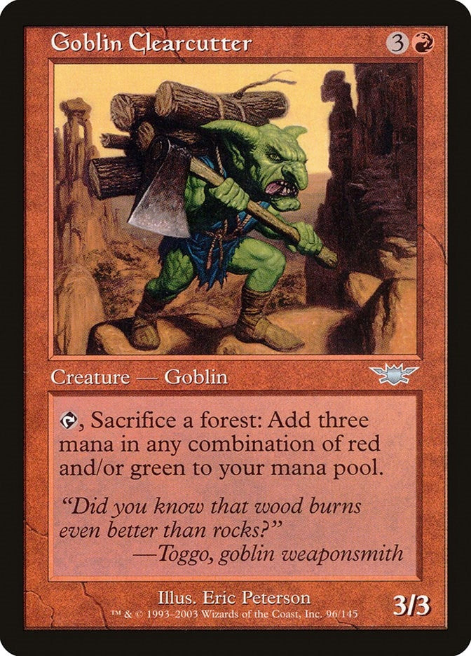Image for Goblin Clearcutter (96) (Legions) - Magic: The Gathering