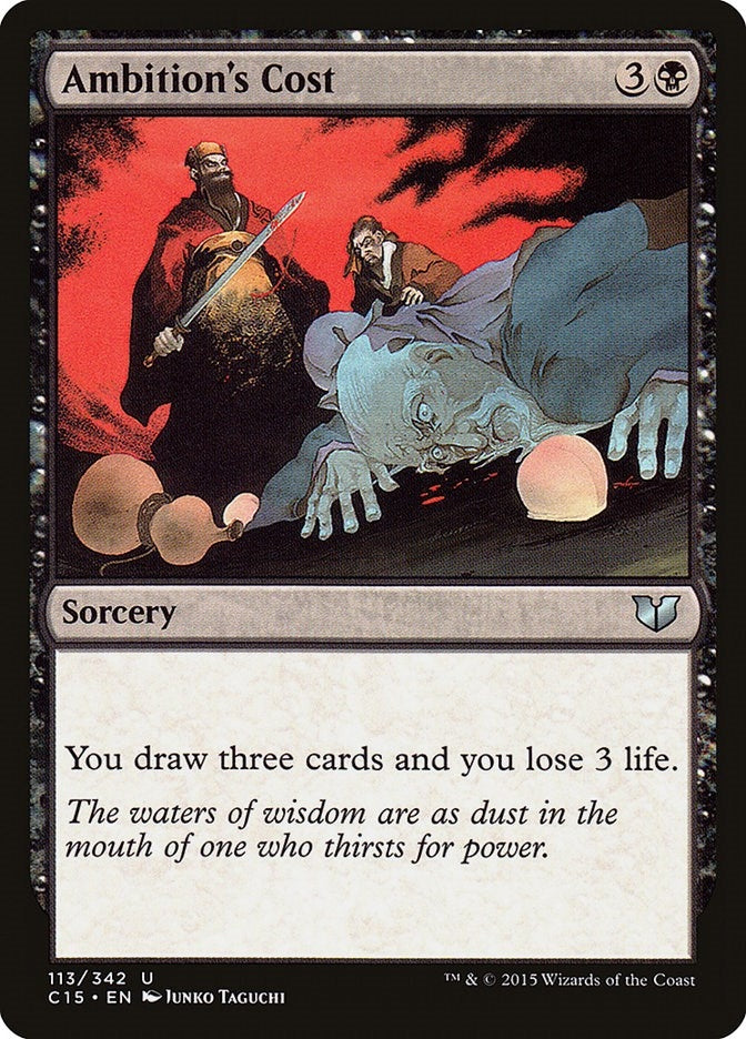 Image for Ambition's Cost (113) (Commander 2015) - Magic: The Gathering