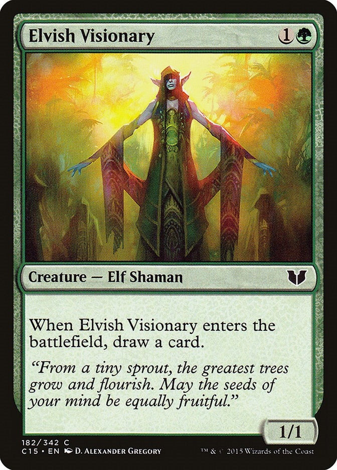 Image for Elvish Visionary (182) (Commander 2015) - Magic: The Gathering