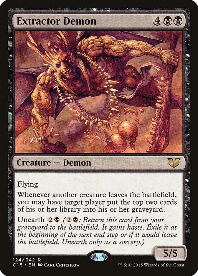 Image for Extractor Demon (124) (Commander 2015) - Magic: The Gathering