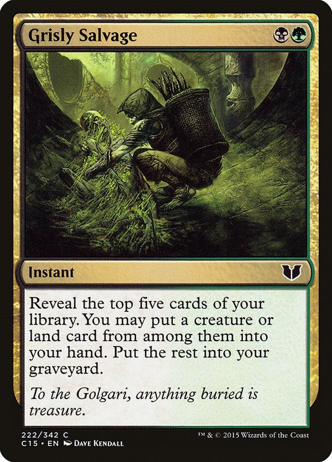 Image for Grisly Salvage (222) (Commander 2015) - Magic: The Gathering