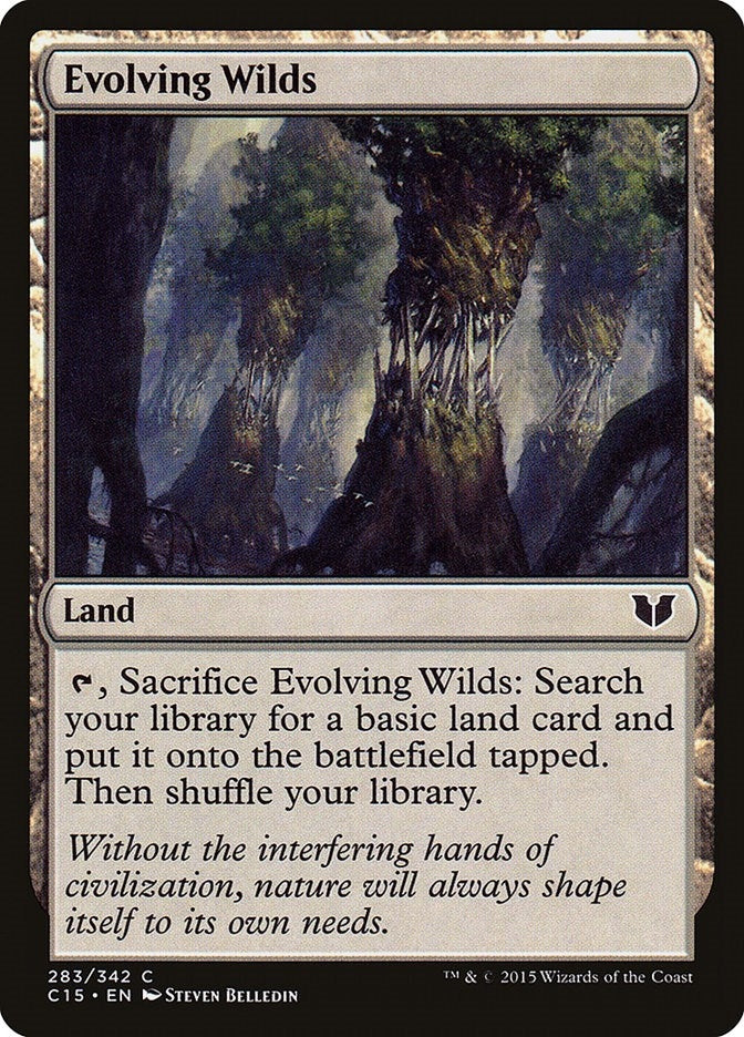 Image for Evolving Wilds (283) (Commander 2015) - Magic: The Gathering