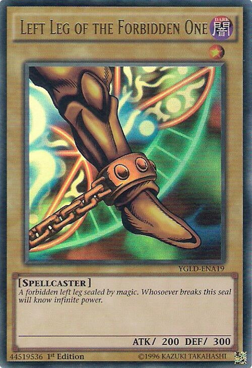 Image for Left Leg of the Forbidden One (YGLD-ENA19) (King of Games: Yugi's Legendary Decks) - YuGiOh