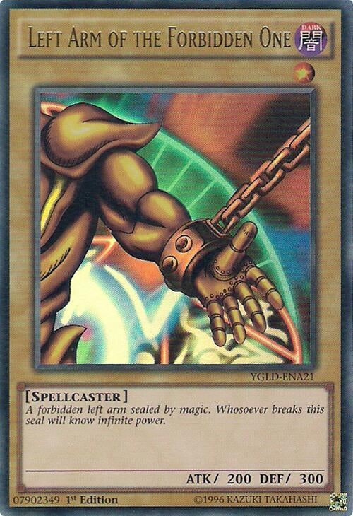 Image for Left Arm of the Forbidden One (YGLD-ENA21) (King of Games: Yugi's Legendary Decks) - YuGiOh