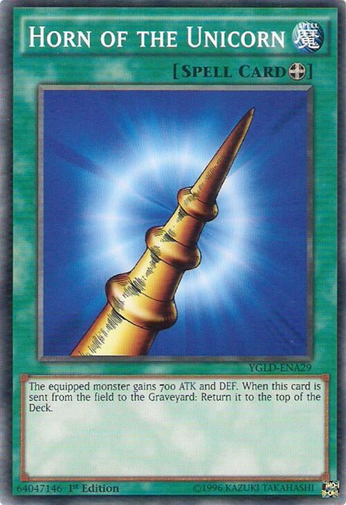 Image for Horn of the Unicorn (YGLD-ENA29) (YGLD) - YuGiOh