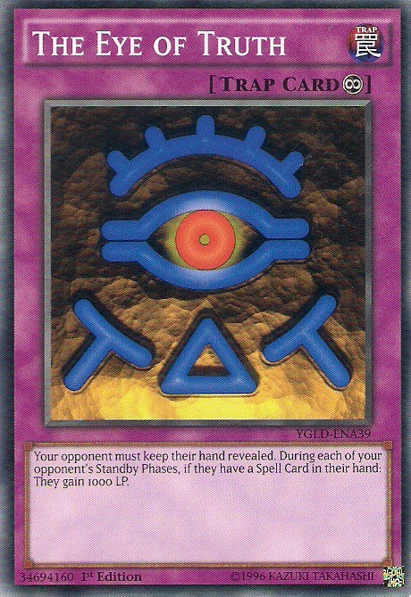 Image for The Eye of Truth (YGLD-ENA39) (King of Games: Yugi's Legendary Decks) - YuGiOh