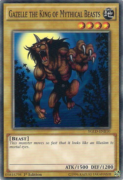 Image for Gazelle the King of Mythical Beasts (YGLD-ENB10) (King of Games: Yugi's Legendary Decks) - YuGiOh