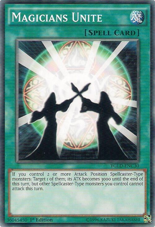 Image for Magicians Unite (YGLD-ENC30) (YGLD) - YuGiOh