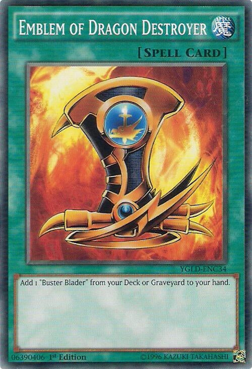 Image for Emblem of Dragon Destroyer (YGLD-ENC34) (YGLD) - YuGiOh