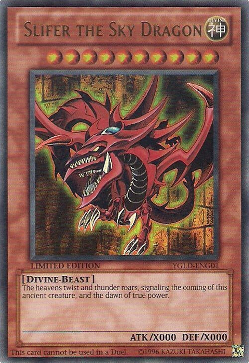 Image for Slifer the Sky Dragon (YGLD-ENG01) (YGLD) - YuGiOh