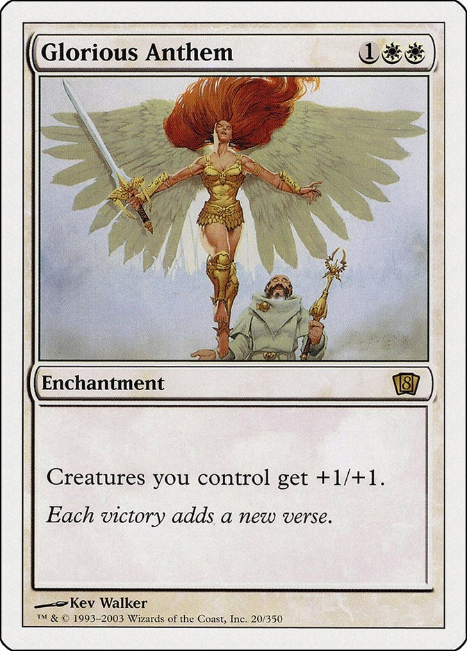 Image for Glorious Anthem (20) (8th Edition) - Magic: The Gathering