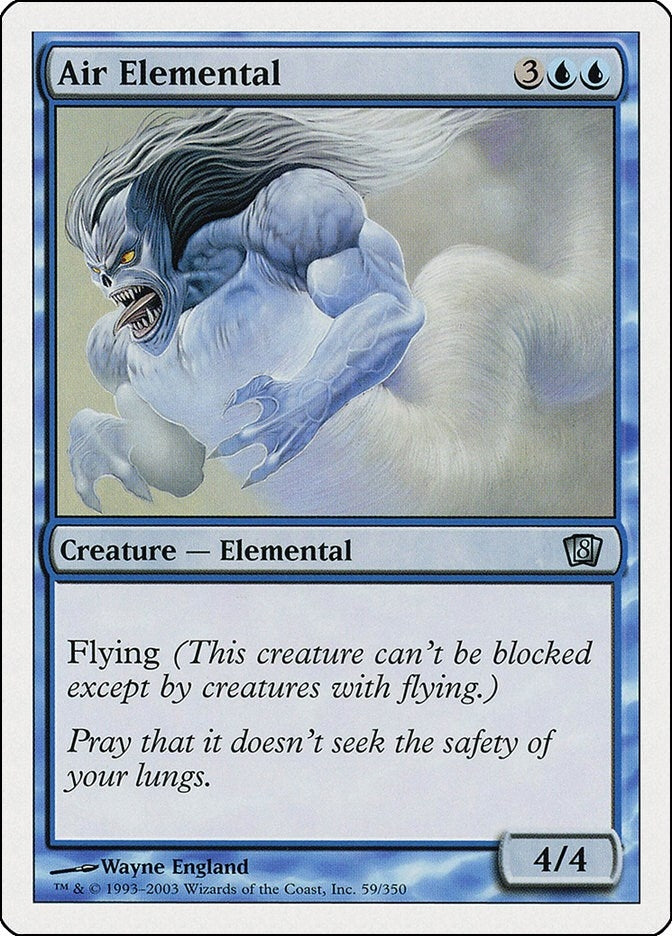 Image for Air Elemental (59) (8th Edition) - Magic: The Gathering