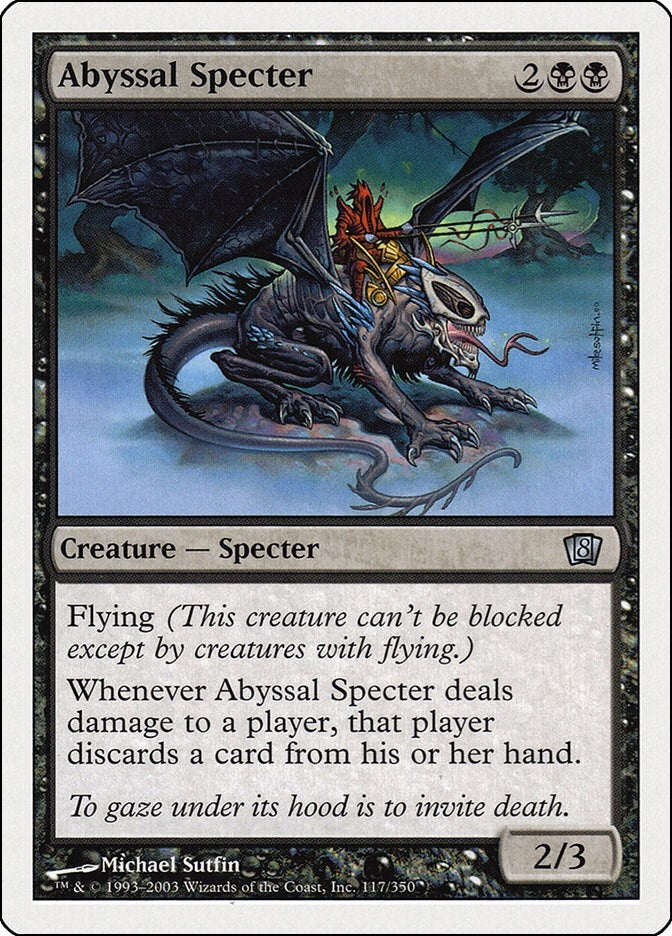 Image for Abyssal Specter (117) (8th Edition) - Magic: The Gathering