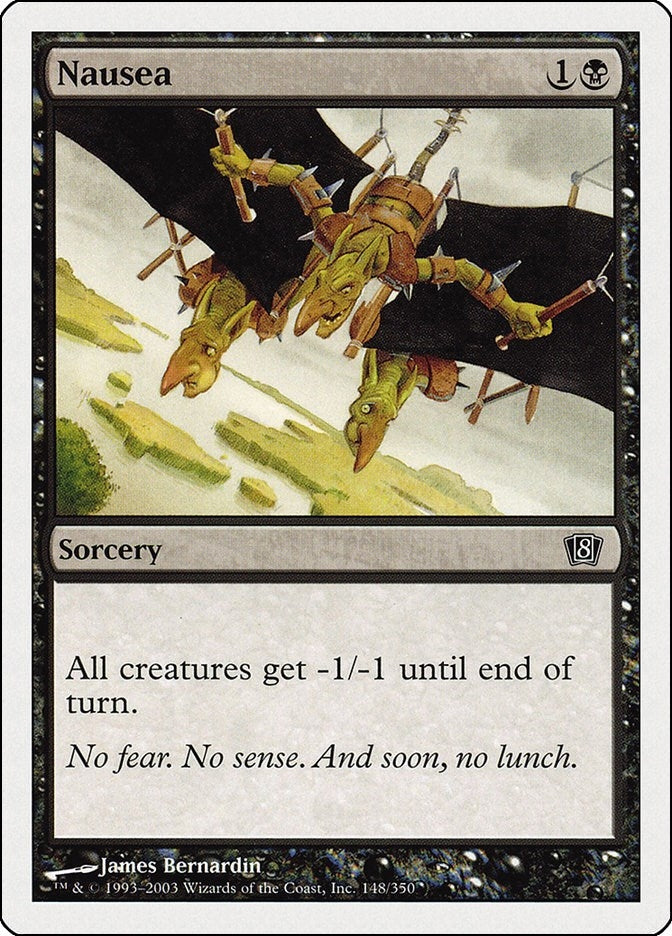 Image for Nausea (148) (8th Edition) - Magic: The Gathering
