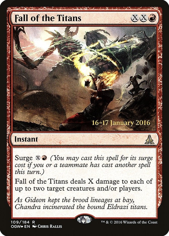 Image for Fall of the Titans (109) (Prerelease Cards) - Magic: The Gathering